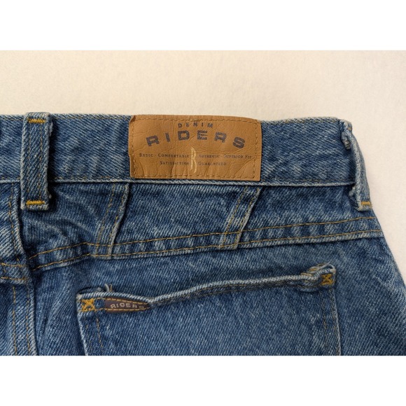 Riders Womens Jeans Size 12 Med High Rise Tapered Leg Blue Made in USA - Picture 8 of 8